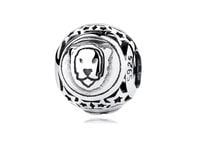 Rodowany srebrny charms pandora znak zodiaku lew lion srebro 925 BEAD18