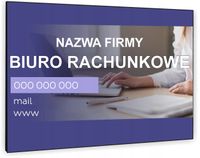 TABLICZKA REKLAMOWA szyld z dibondu nadruk 40x30 cm BIURO RACHUNKOWE