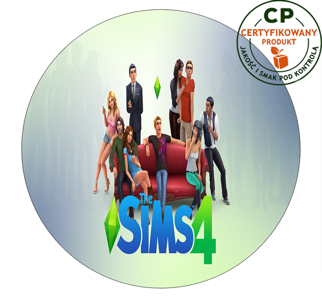 Opłatek na tort Sims zdjęcie 1