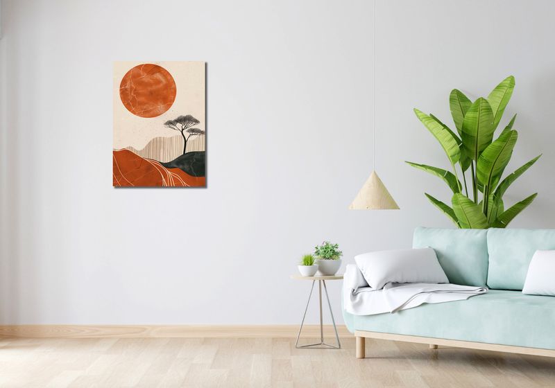 Obraz 50x70cm Afrykański Zachód Słońca zdjęcie 2