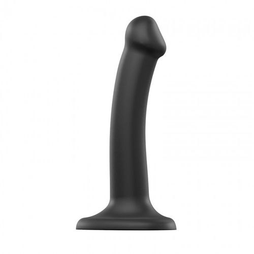 Silicone Bendable Dildo Double Density Black S na Arena.pl