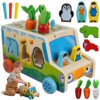 Sorter - Autko Drewniane Kruzzel 26250