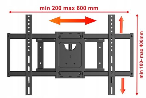 Uchwyt TV Dlugie ramie 85cm Wieszak do Telewizora 32-64 cale narożny na Arena.pl