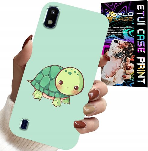 ETUI DO SAMSUNG A10 - SŁODKIE ŻÓŁWKI WZORY DLA DZIECI + SZKŁO na Arena.pl