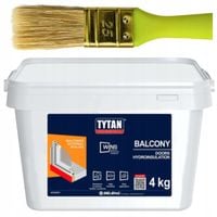 HYDROIZOLACJA MEMBRANA EPDM W PŁYNIE TYTAN WINS BALCONY 4kg + pędzel