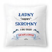 Poduszka Dla Dewelopera Na Urodziny Prezent Z Nadrukiem Ze Zdjęciem