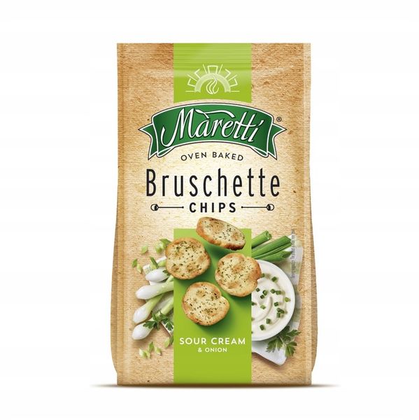 8x MIX Pieczone chlebowe krążki chipsy przekąska 70g Bruschette Maretti zdjęcie 8
