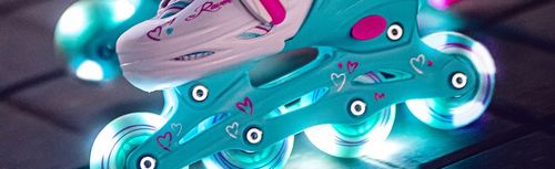 Rolki Regulowane RAVEN Loret Mint 30-33 Kółka LED na Arena.pl