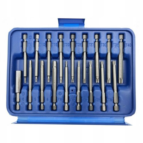 ZESTAW BITÓW DŁUGICH UDAROWYCH DO WKRĘTARKI BITY 75mm + UCHWYT 50EL na Arena.pl