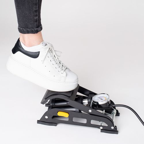 Pompka Nożna Rowerowa Samochodowa Dwutłokowa Z Manometrem na Arena.pl