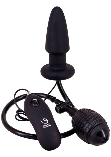 Fanny Hill Inflatable Buttplug Black zdjęcie 1
