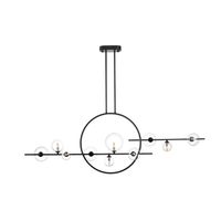 Lampa wisząca ORION DOUBLE czarna 145 cm