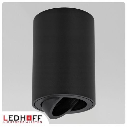 4x Oprawa natynkowa sufitowa LED halogenowa TUBA GU10 Ruchoma czarna na Arena.pl