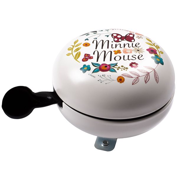 ND15_9136 DZWONEK DO ROWERU RETRO MINNIE - FLOWER zdjęcie 3