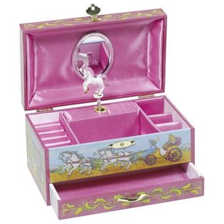 Szkatułka z szufladką księżniczka z jednorożcem Pozytywka GOKI