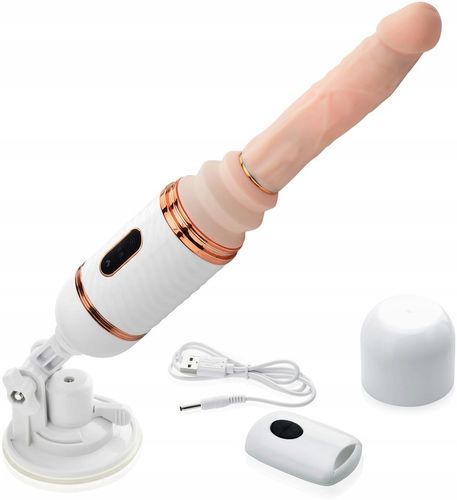 SEX MASZYNA DILDO PENIS - 420 RUCHÓW NA MINUTĘ + PILOT + PRZYSSAWKA na Arena.pl