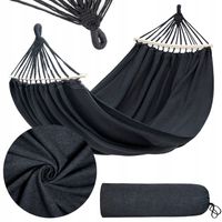 DUŻY HAMAK 2 OSOBOWY OGRODOWY HUŚTAWKA XXL 280x150 CM MOCNY + POKROWIEC