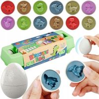 Sorter jajka KSZTAŁTÓW i KOLORÓW dinozaury edukacyjny dla dzieci Montessori