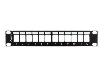 LANBERG patch panel blank 12 port 1U with organizer for keystone modules zdjęcie 4
