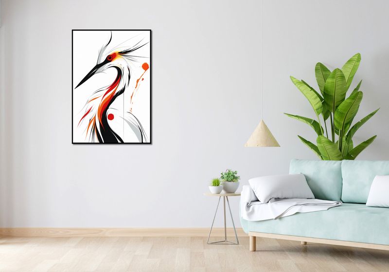 Plakat 68x98cm Bocian zdjęcie 4