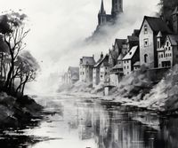 Plakat 60x50cm Mglisty Refleks