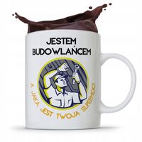 Kubek Budowlańca Majstra Jaka Jest Twoje Supermoc? Z Nadrukiem Ze Zdjęciem