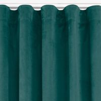 Zasłona VILA velvetowa na taśmie wave 135x270 morska Homede