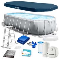 Basen ogrodowy stelażowy 610x305cm 6w1 INTEX 26798 Basen ogrodowy stelażowy 610x305cm 6w1 INTEX 26798