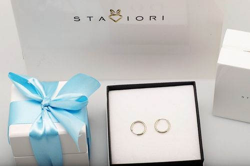 Złote kolczyki KZX0388 na Arena.pl