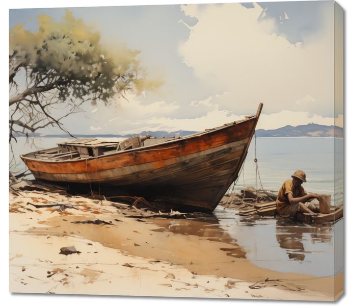 Obraz 100x90cm Spokój Przybrzeża zdjęcie 1