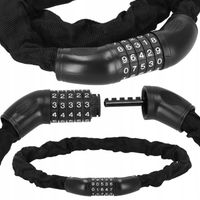 BLOKADA ROWEROWA DO ROWERU ZAPIĘCIE ROWEROWE NA SZYFR KOD ŁAŃCUCH LINKA