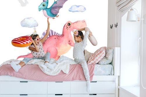 Fototapeta Akwarelowe Dinozaury Flizelina 400x280 na Arena.pl