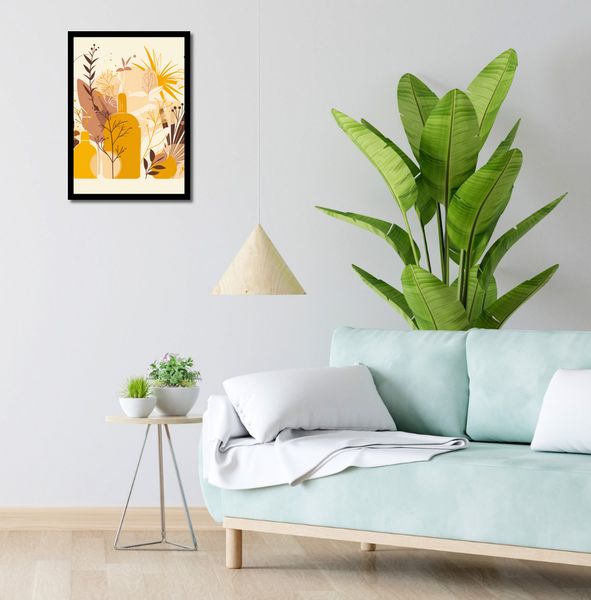 Plakat 40x55cm Złote Rośliny zdjęcie 4
