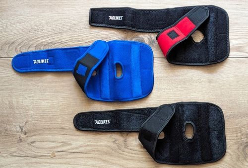 ORTEZA OPASKA ŚCIĄGACZ STABILIZATOR ŁOKCIA ŁOKIEĆ TENISISTY 2 FISZBINY na Arena.pl