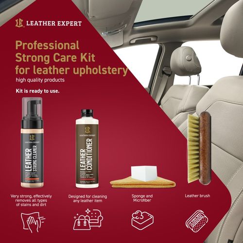 leather expert strong care kit 200ml+250ml - zestaw do czyszczenia i na Arena.pl