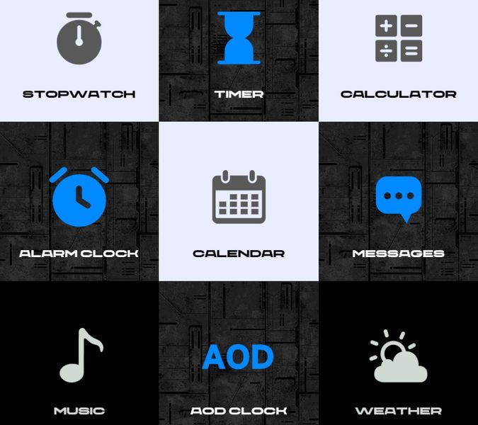 smartwatch męski rubicon rncf24-1 black zdjęcie 12