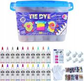 FARBKI DO TKANIN Zestaw 20 kolorów Tie Dye Kit farba tekstylna do ubrań