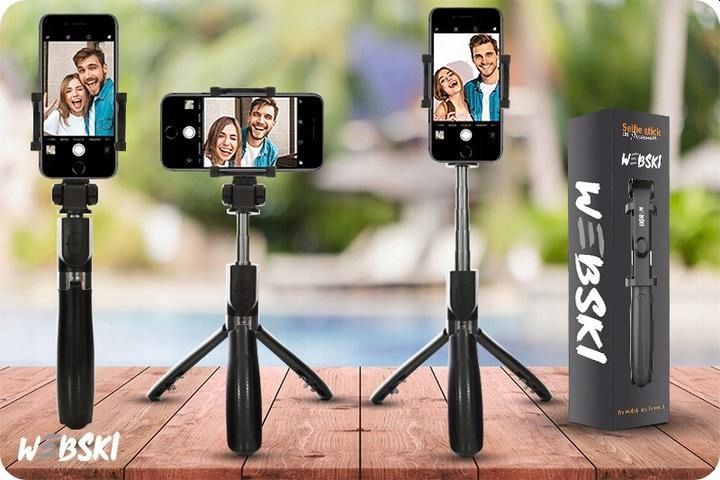 Kijek Selfie Tripod do Zdjęć Iphone Android +Pilot zdjęcie 12