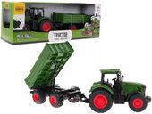 TRAKTOR maszyna rolnicza dla dzieci TRAKTOREK CIĄGNIK Z PRZYCZEPKĄ