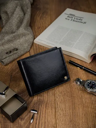 skórzany portfel męski z systemem rfid rovicky na Arena.pl