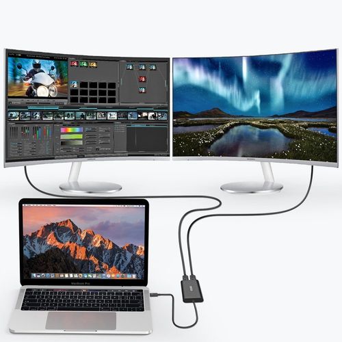 adapter rozdzielacz usb typ c thunderbolt 3 czarny na Arena.pl