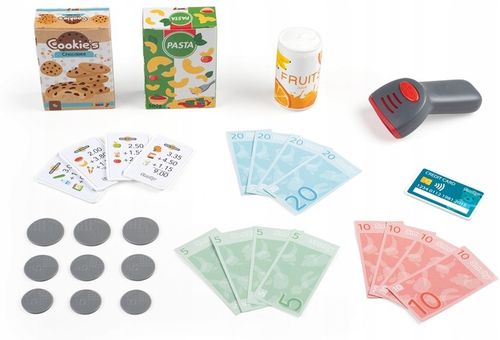 Zabawa w Sklep Skaner Kalkulator Elektroniczna Kasa Smoby Artykuł Spożywcze na Arena.pl