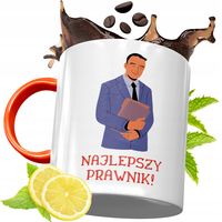 Kubek Pomarańczowy Dla Prawnika Prezent Z Nadrukiem Ze Zdjęciem