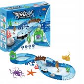 ELASTYCZNY TOR SAMOCHODOWY WYŚCIGOWY KONSTRUKCYJNY DZIECI AUTKA 148el