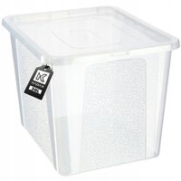 KADAX Pojemnik Organizer 30L Pudełko Zabawki Plastikowe Z Pokrywą Bezbarwny