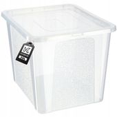 KADAX Pojemnik Organizer 30L Pudełko Zabawki Plastikowe Z Pokrywą Bezbarwny