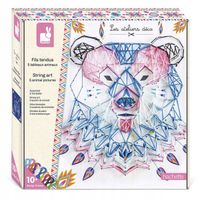 Zestaw kreatywny String Art Zwierzęta Przeplatanka Janod 8+