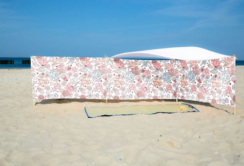 PARAWAN PLAŻOWY Muszelki z indywidualnym napisem 5 PANELI 57.5 na Arena.pl