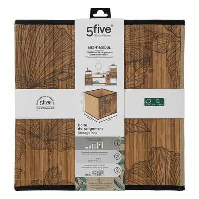 Kosz/ pojemnik 31x31 bambusowy Blackflo zdjęcie 3