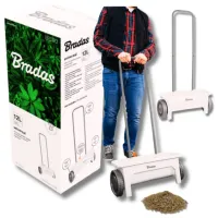 SIEWNIK DO TRAWY TRAWA NAWÓZ SÓL OGRODOWY UNIWERSALNY ROZSIEWACZ 12 LITROWY